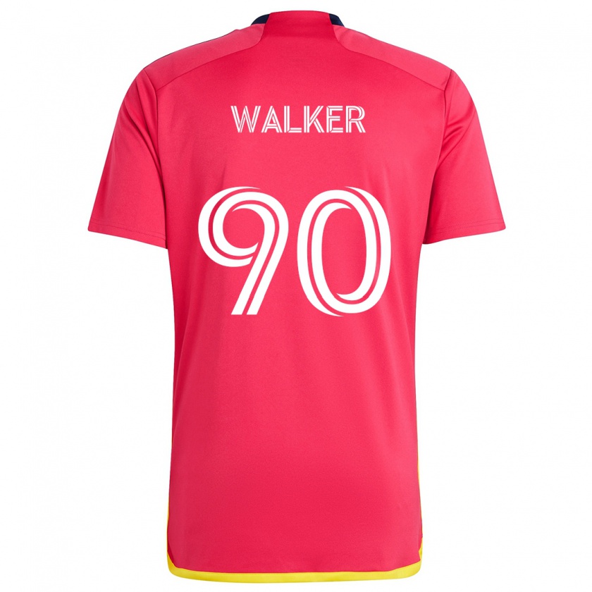 Kandiny Kinder Eric Walker #90 Rot Blau Heimtrikot Trikot 2024/25 T-Shirt