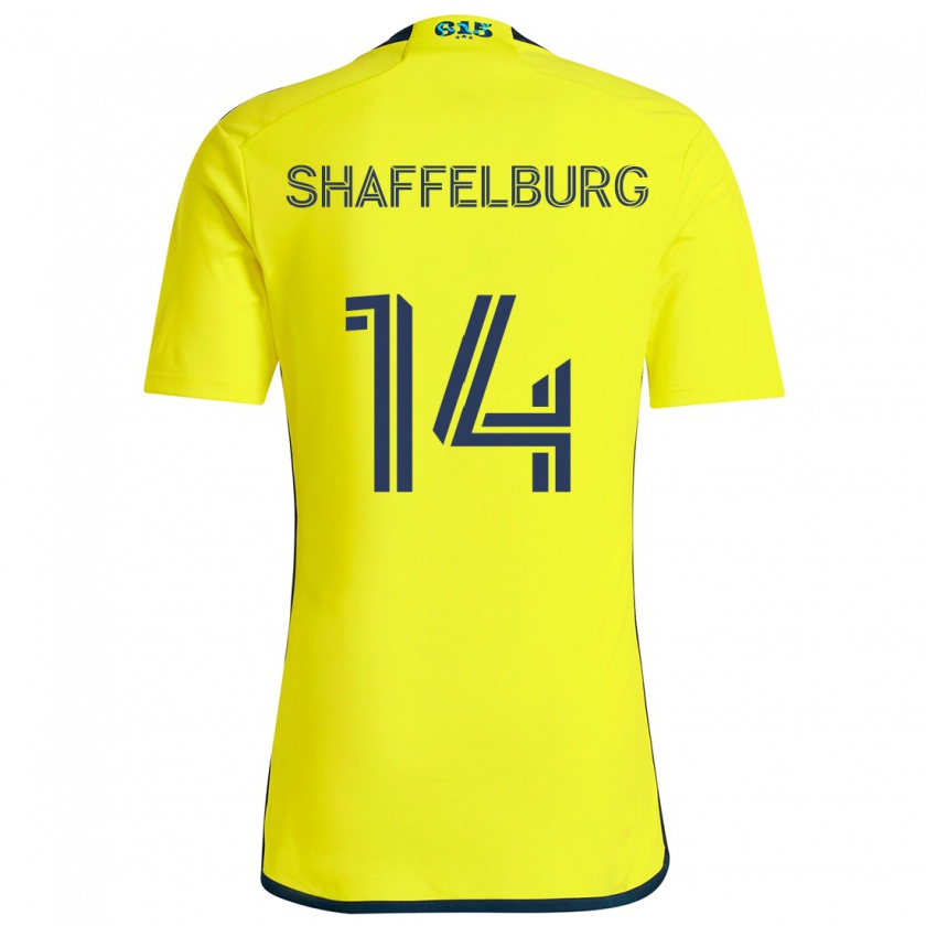 Kandiny Kinder Jacob Shaffelburg #14 Gelb Blau Heimtrikot Trikot 2024/25 T-Shirt