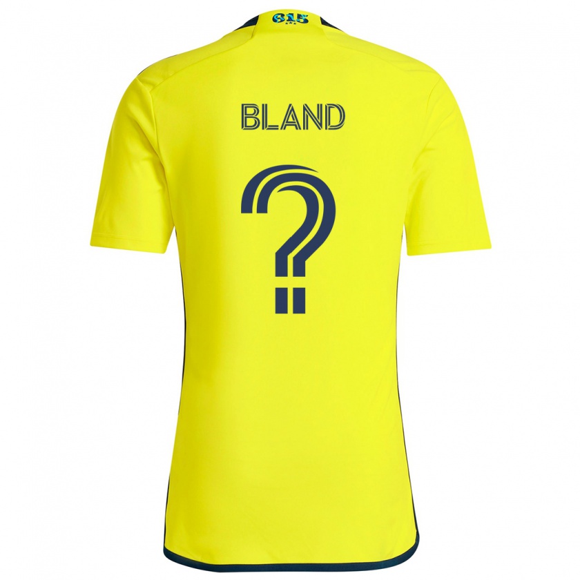 Kandiny Kinder Owen Bland #0 Gelb Blau Heimtrikot Trikot 2024/25 T-Shirt