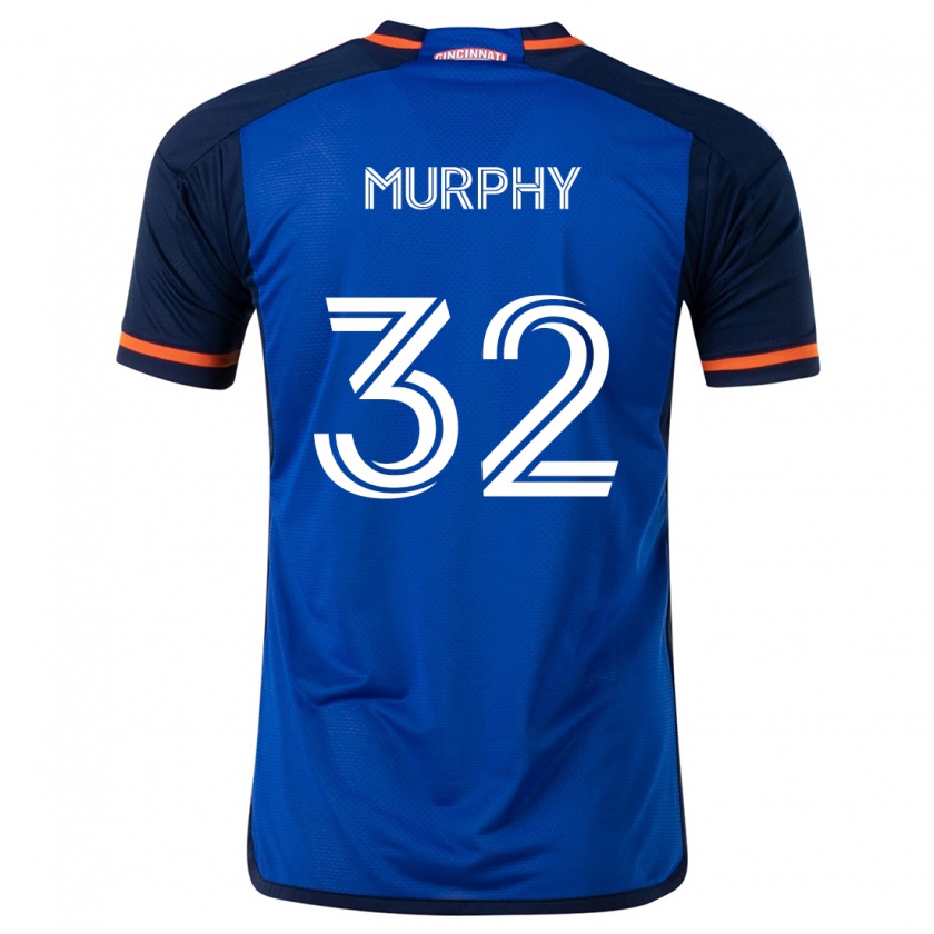 Kandiny Kinder Ian Murphy #32 Blau Weiss Heimtrikot Trikot 2024/25 T-Shirt