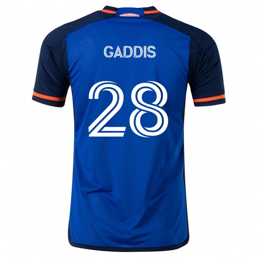 Kandiny Kinder Raymon Gaddis #28 Blau Weiss Heimtrikot Trikot 2024/25 T-Shirt