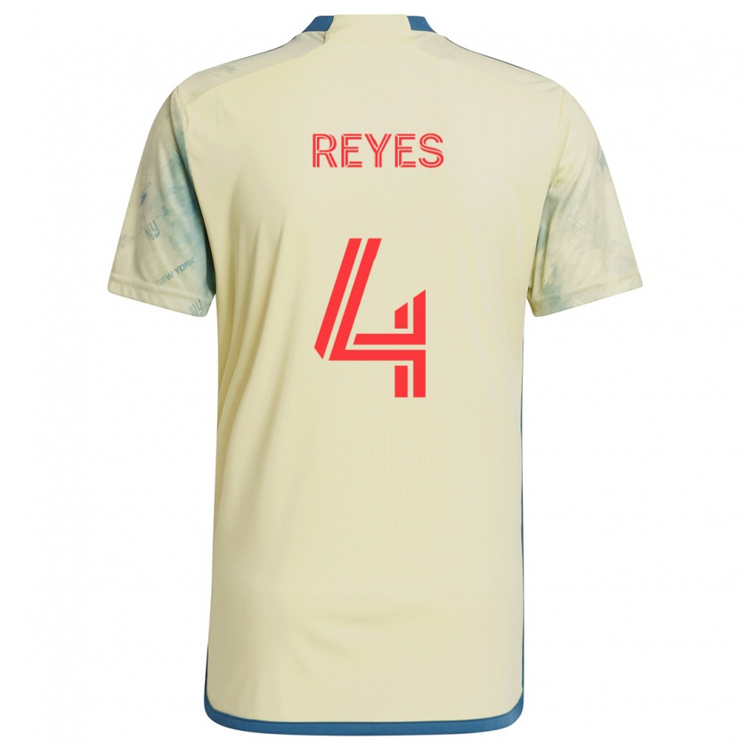 Kandiny Kinder Andrés Reyes #4 Gelb Rot Blau Heimtrikot Trikot 2024/25 T-Shirt