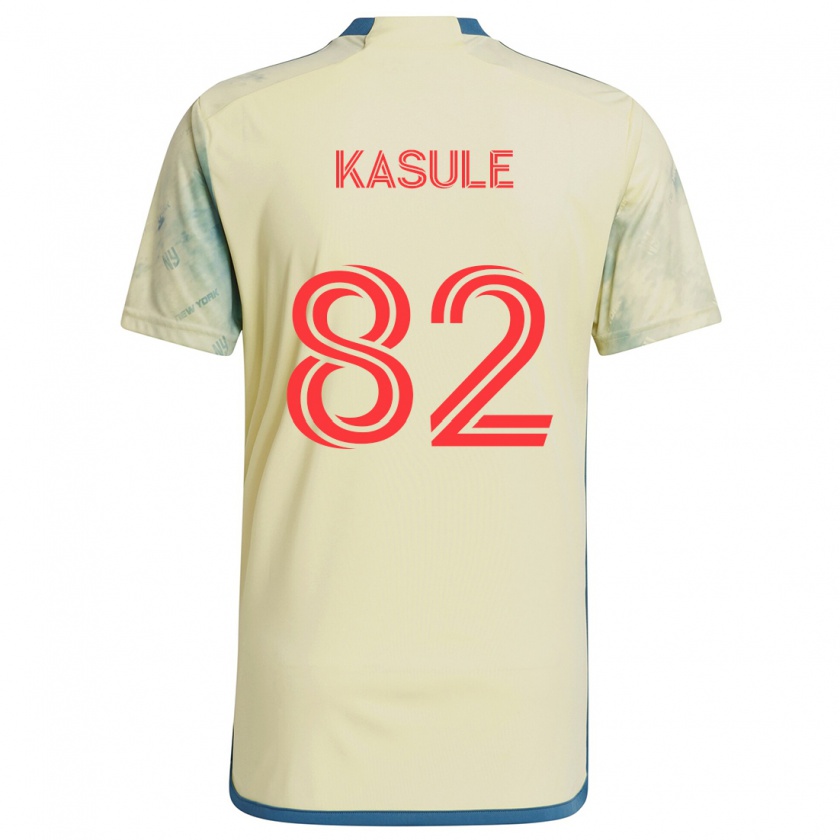 Kandiny Kinder Ibrahim Kasule #82 Gelb Rot Blau Heimtrikot Trikot 2024/25 T-Shirt