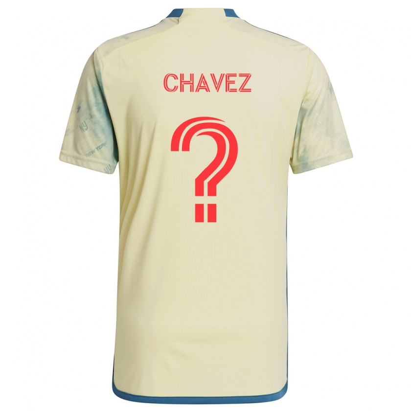 Kandiny Kinder Sebasthian Chavez #0 Gelb Rot Blau Heimtrikot Trikot 2024/25 T-Shirt