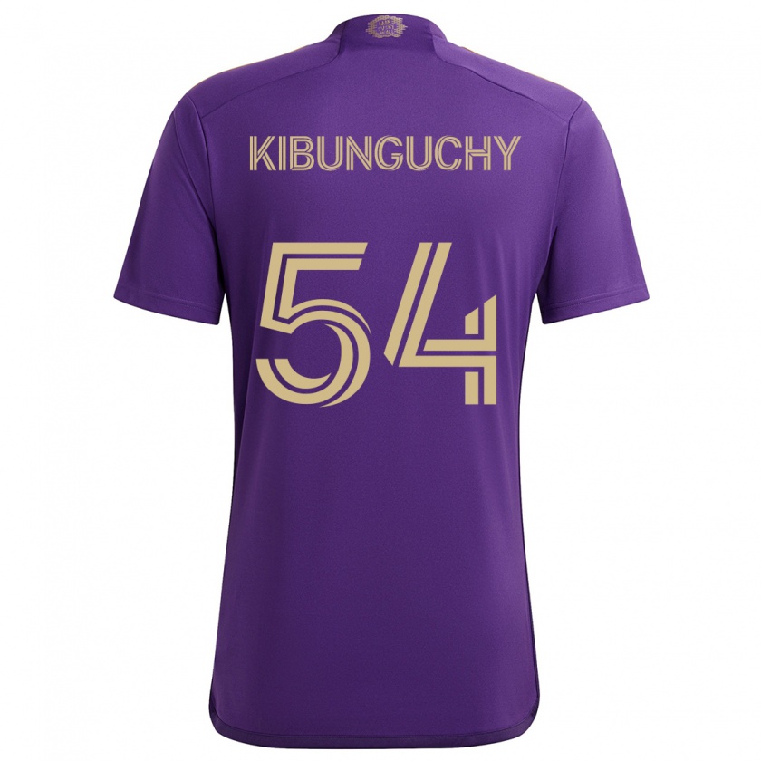 Kandiny Kinder Nabi Kibunguchy #54 Lila Gelb Heimtrikot Trikot 2024/25 T-Shirt