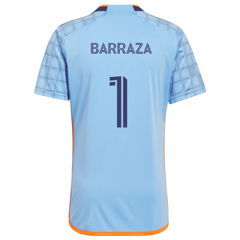 Kandiny Kinder Luis Barraza #1 Blau Orange Heimtrikot Trikot 2024/25 T-Shirt