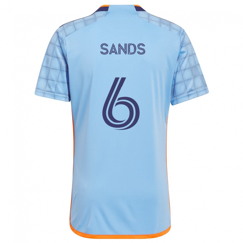 Kandiny Kinder James Sands #6 Blau Orange Heimtrikot Trikot 2024/25 T-Shirt