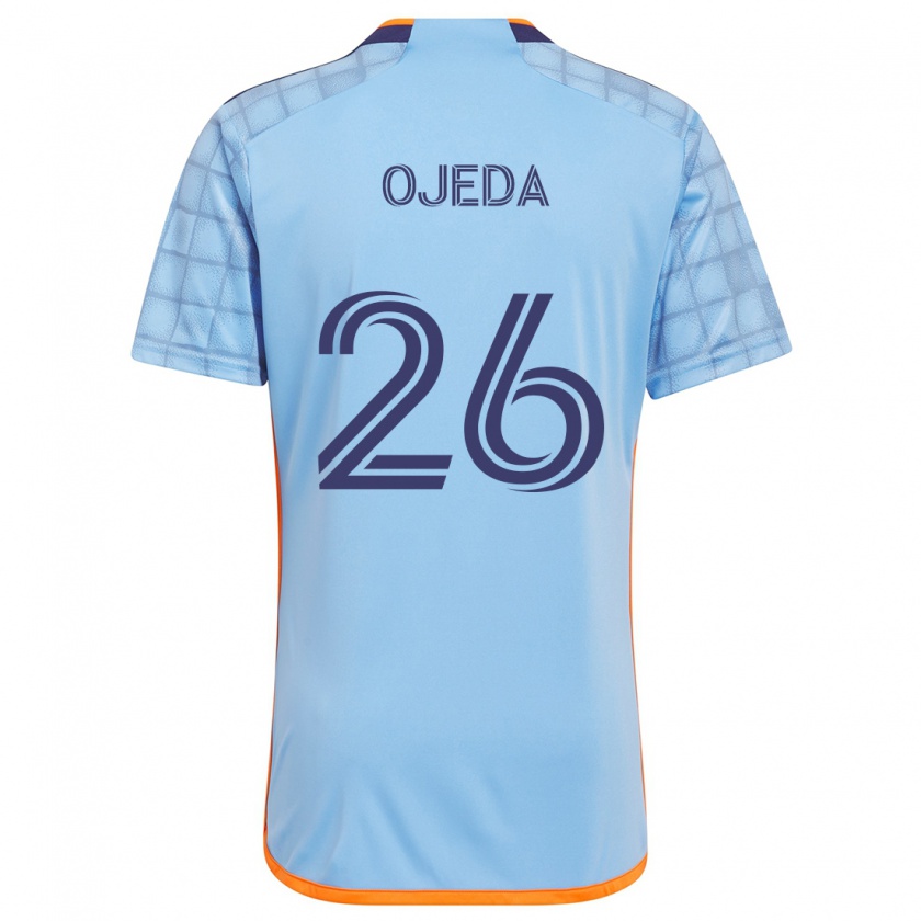 Kandiny Kinder Agustín Ojeda #26 Blau Orange Heimtrikot Trikot 2024/25 T-Shirt