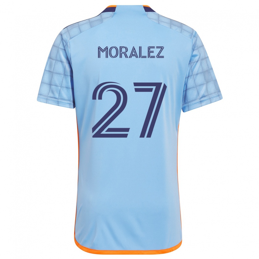 Kandiny Kinder Maxi Moralez #27 Blau Orange Heimtrikot Trikot 2024/25 T-Shirt