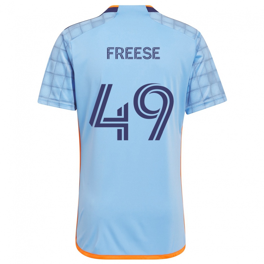 Kandiny Kinder Matt Freese #49 Blau Orange Heimtrikot Trikot 2024/25 T-Shirt