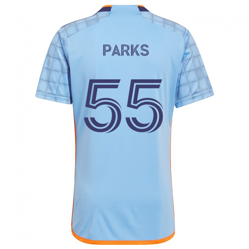 Kandiny Kinder Keaton Parks #55 Blau Orange Heimtrikot Trikot 2024/25 T-Shirt