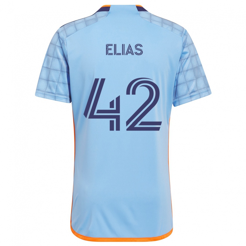 Kandiny Kinder Piero Elias #42 Blau Orange Heimtrikot Trikot 2024/25 T-Shirt