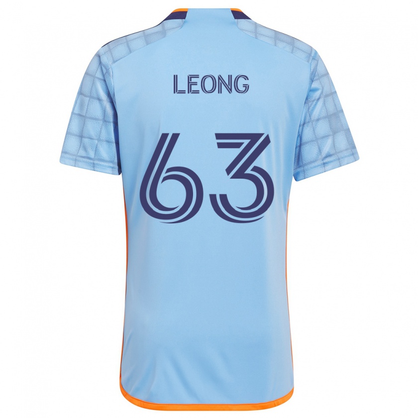 Kandiny Kinder Matthew Leong #63 Blau Orange Heimtrikot Trikot 2024/25 T-Shirt