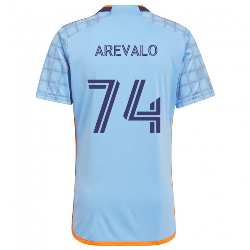 Kandiny Kinder Ronny Arévalo #74 Blau Orange Heimtrikot Trikot 2024/25 T-Shirt