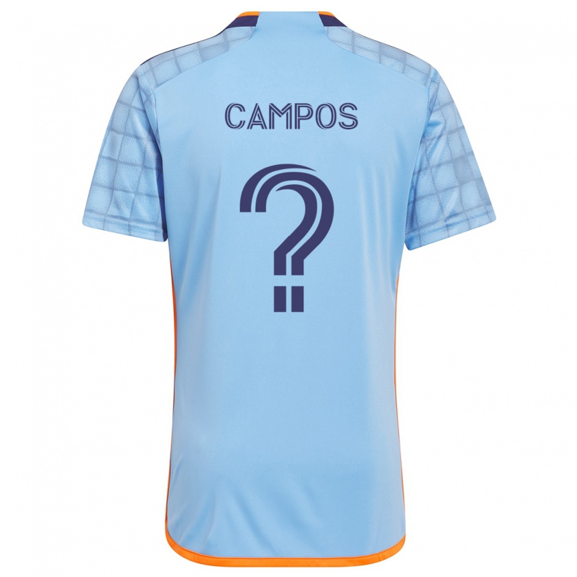 Kandiny Kinder Adonis Campos #0 Blau Orange Heimtrikot Trikot 2024/25 T-Shirt