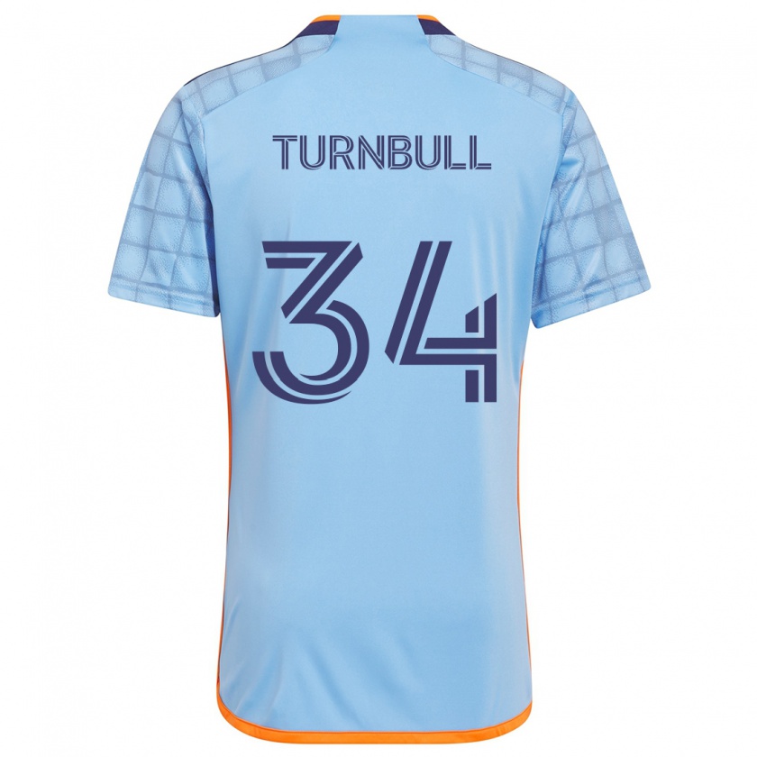 Kandiny Kinder Stephen Turnbull #34 Blau Orange Heimtrikot Trikot 2024/25 T-Shirt