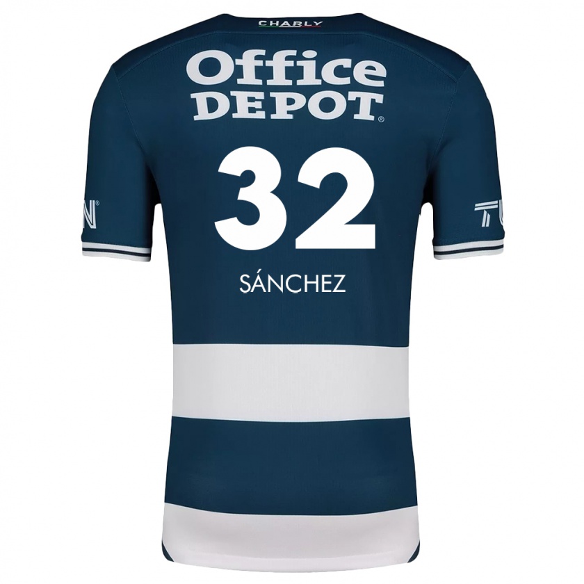 Kandiny Kinder Carlos Sánchez #32 Blau Weiss Heimtrikot Trikot 2024/25 T-Shirt