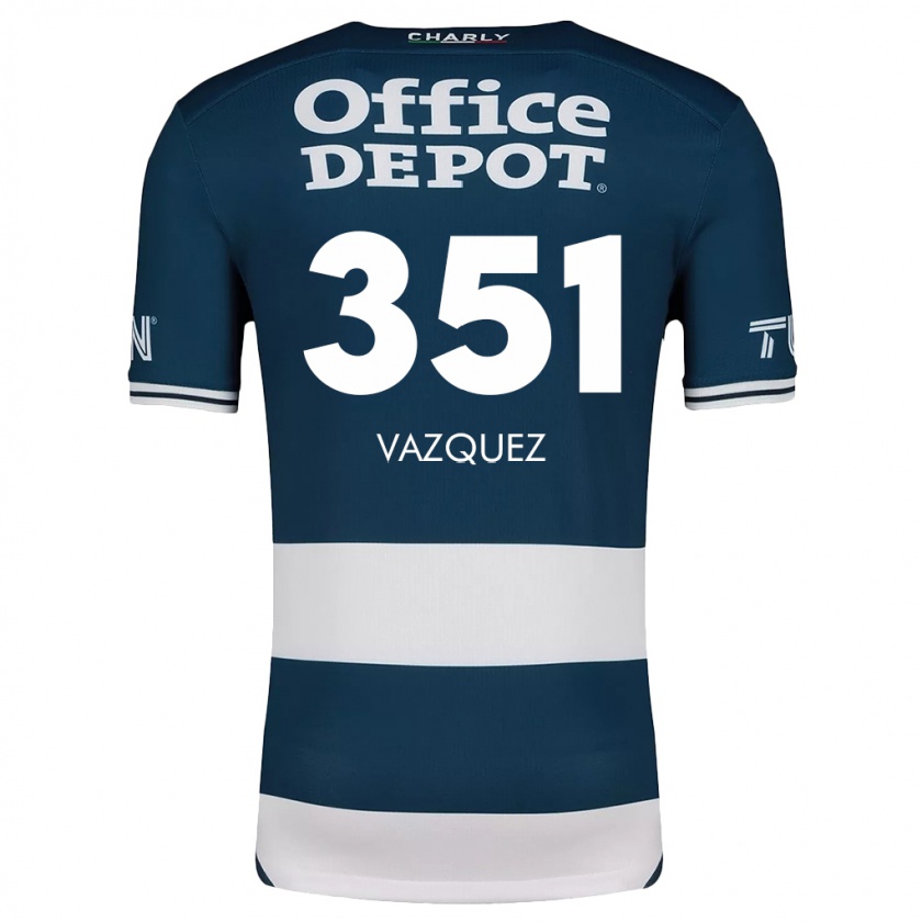 Kandiny Kinder Maximo Vázquez #351 Blau Weiss Heimtrikot Trikot 2024/25 T-Shirt