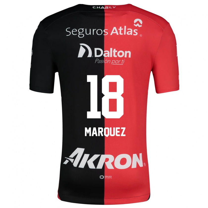 Kandiny Kinder Jeremy Márquez #18 Rot Schwarz Heimtrikot Trikot 2024/25 T-Shirt