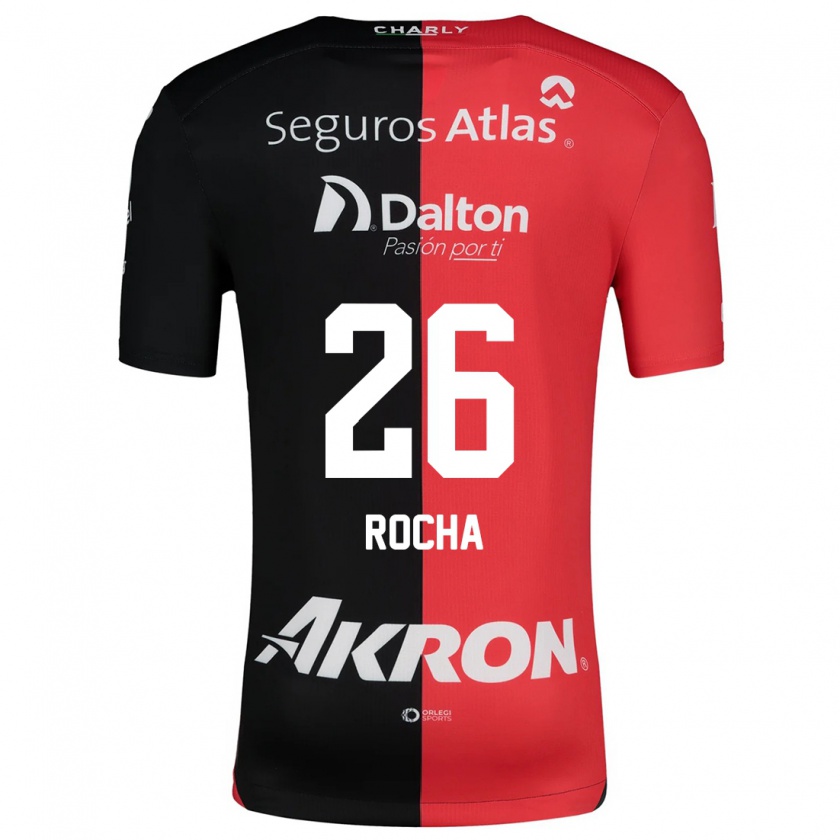 Kandiny Kinder Aldo Rocha #26 Rot Schwarz Heimtrikot Trikot 2024/25 T-Shirt