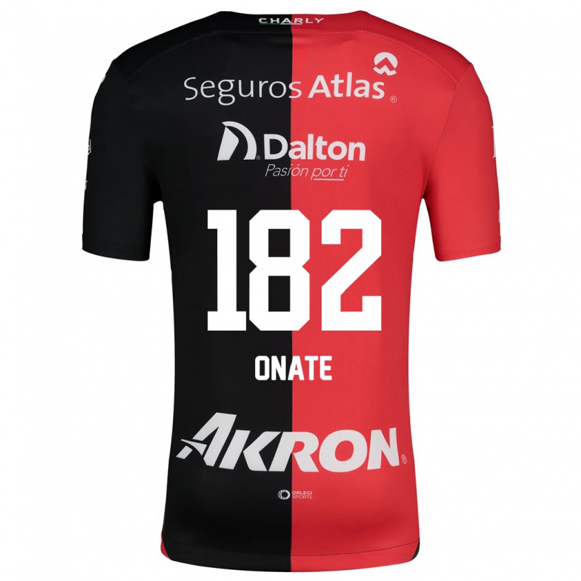 Kandiny Kinder Axel Oñate #182 Rot Schwarz Heimtrikot Trikot 2024/25 T-Shirt