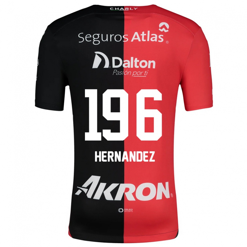 Kandiny Kinder Miguel Hernández #196 Rot Schwarz Heimtrikot Trikot 2024/25 T-Shirt