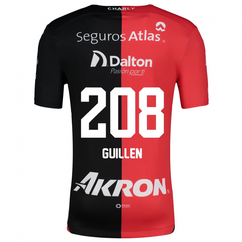 Kandiny Kinder Jesús Guillén #208 Rot Schwarz Heimtrikot Trikot 2024/25 T-Shirt