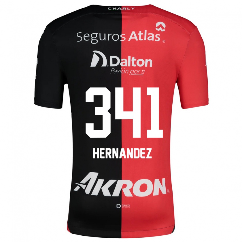 Kandiny Kinder Leonardo Hernández #341 Rot Schwarz Heimtrikot Trikot 2024/25 T-Shirt