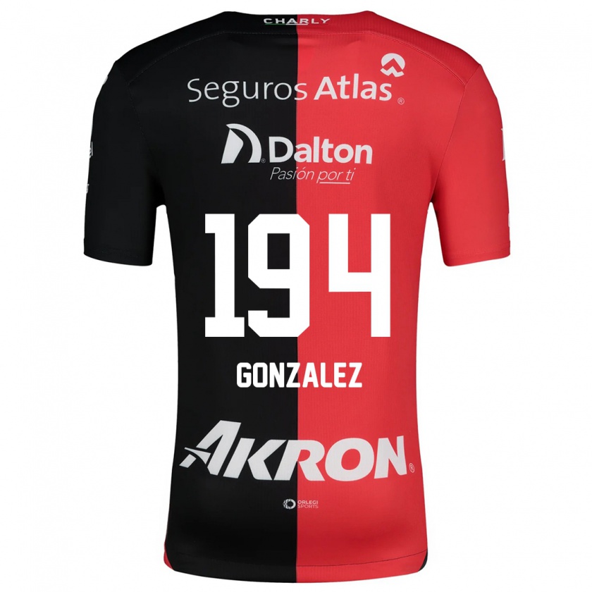 Kandiny Kinder Andrés González #194 Rot Schwarz Heimtrikot Trikot 2024/25 T-Shirt