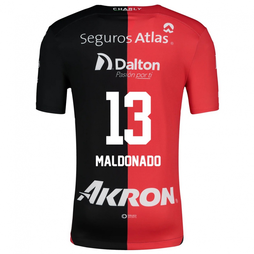 Kandiny Kinder Maritza Maldonado #13 Rot Schwarz Heimtrikot Trikot 2024/25 T-Shirt