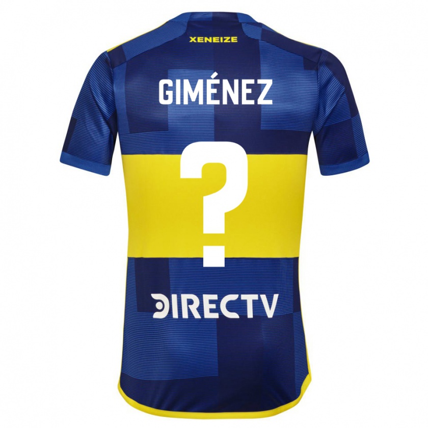 Kandiny Kinder Milton Giménez #0 Blau Gelb Heimtrikot Trikot 2024/25 T-Shirt