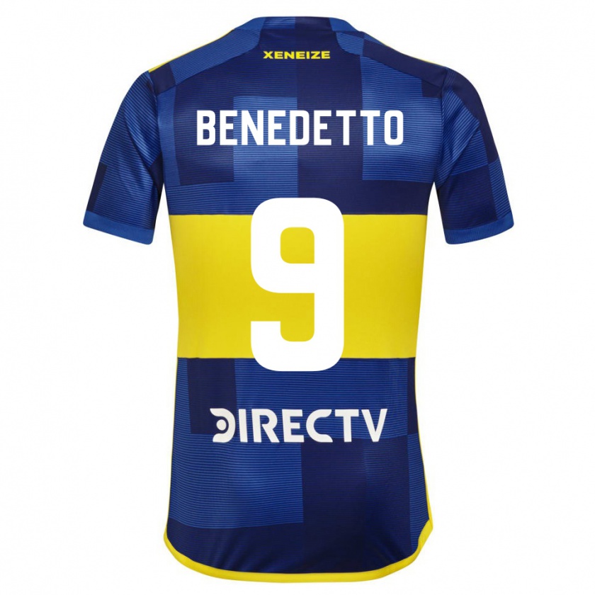 Kandiny Kinder Darío Benedetto #9 Blau Gelb Heimtrikot Trikot 2024/25 T-Shirt