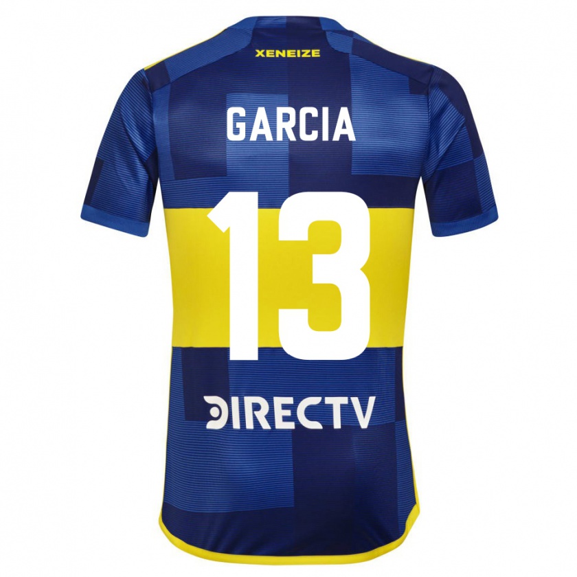 Kandiny Kinder Javier García #13 Blau Gelb Heimtrikot Trikot 2024/25 T-Shirt