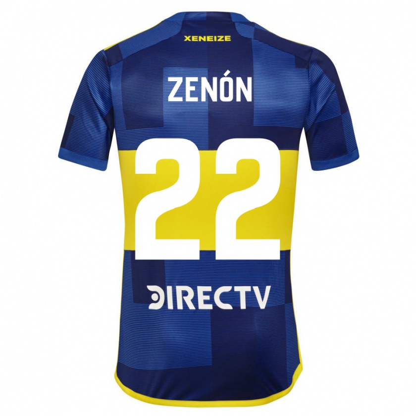 Kandiny Kinder Kevin Zenón #22 Blau Gelb Heimtrikot Trikot 2024/25 T-Shirt