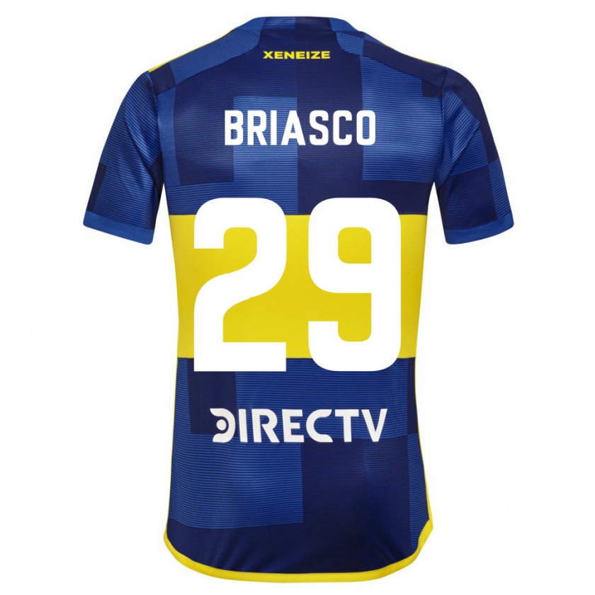 Kandiny Kinder Norberto Briasco #29 Blau Gelb Heimtrikot Trikot 2024/25 T-Shirt