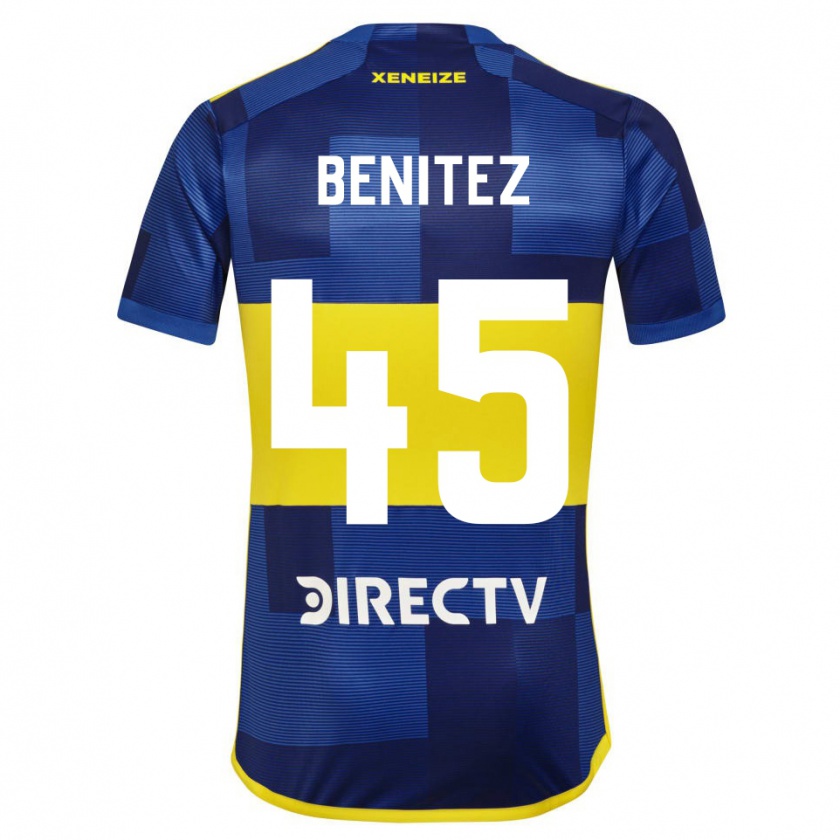 Kandiny Kinder Mauricio Benítez #45 Blau Gelb Heimtrikot Trikot 2024/25 T-Shirt