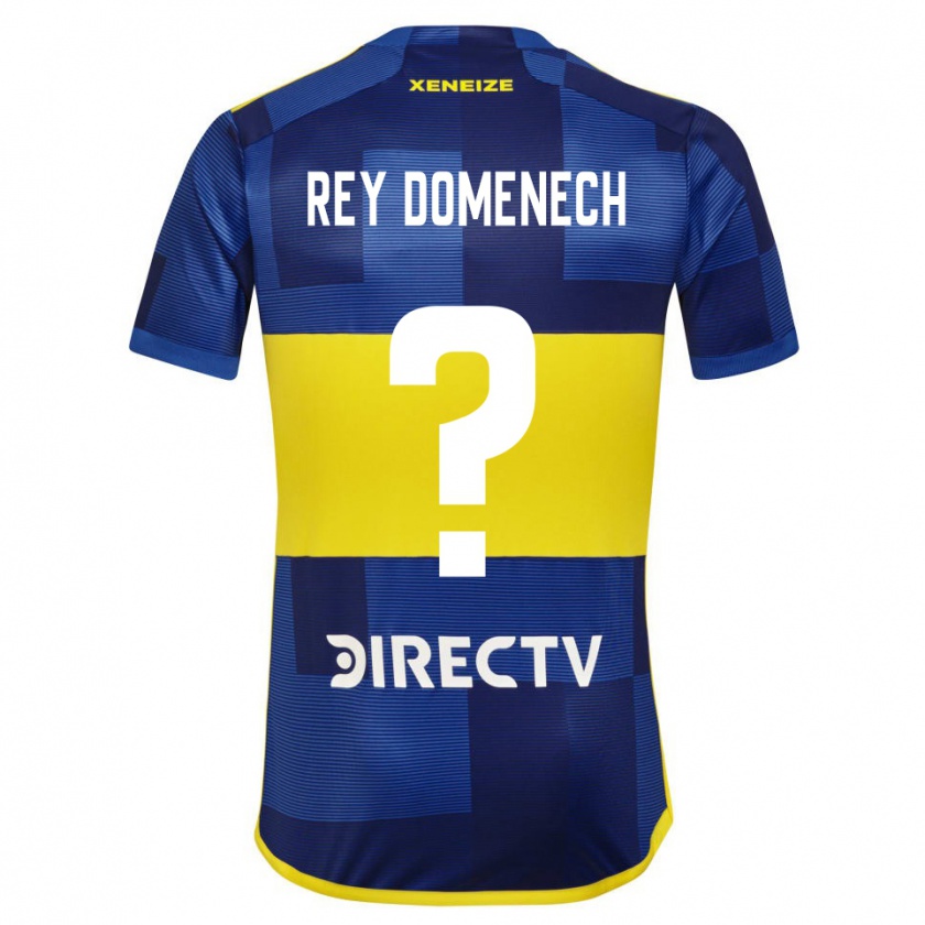 Kandiny Kinder Camilo Rey Domenech #0 Blau Gelb Heimtrikot Trikot 2024/25 T-Shirt