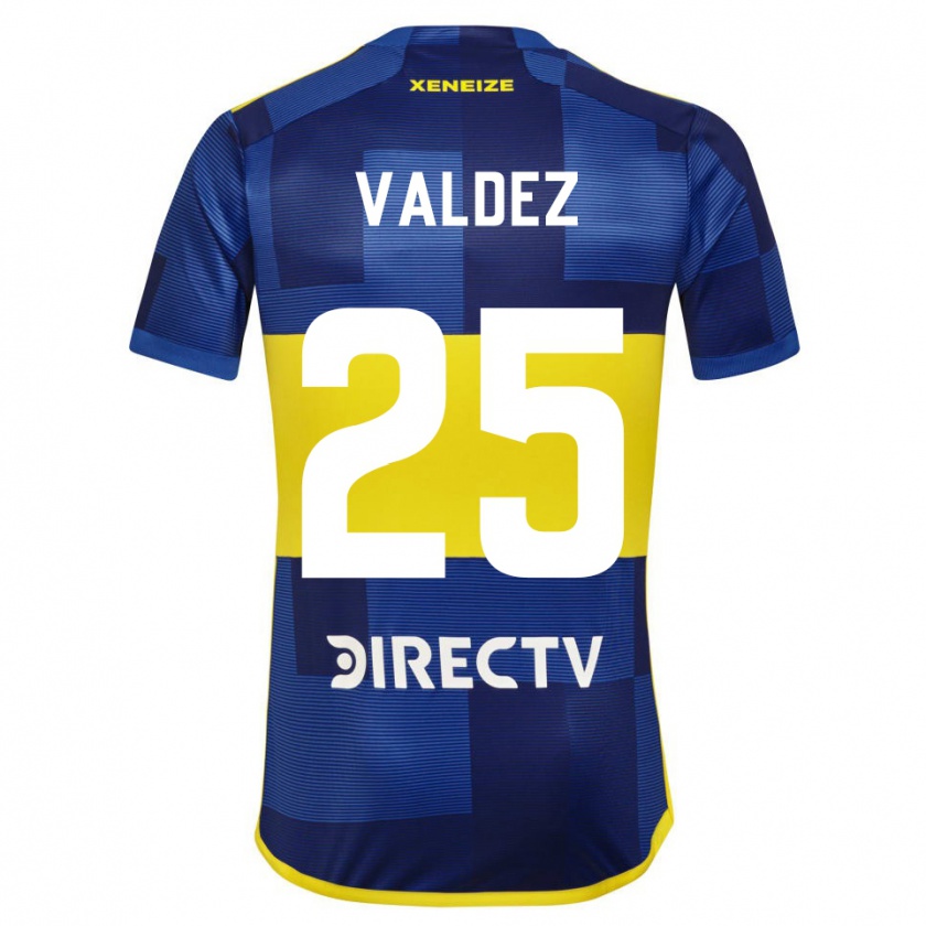 Kandiny Kinder Bruno Valdez #25 Blau Gelb Heimtrikot Trikot 2024/25 T-Shirt