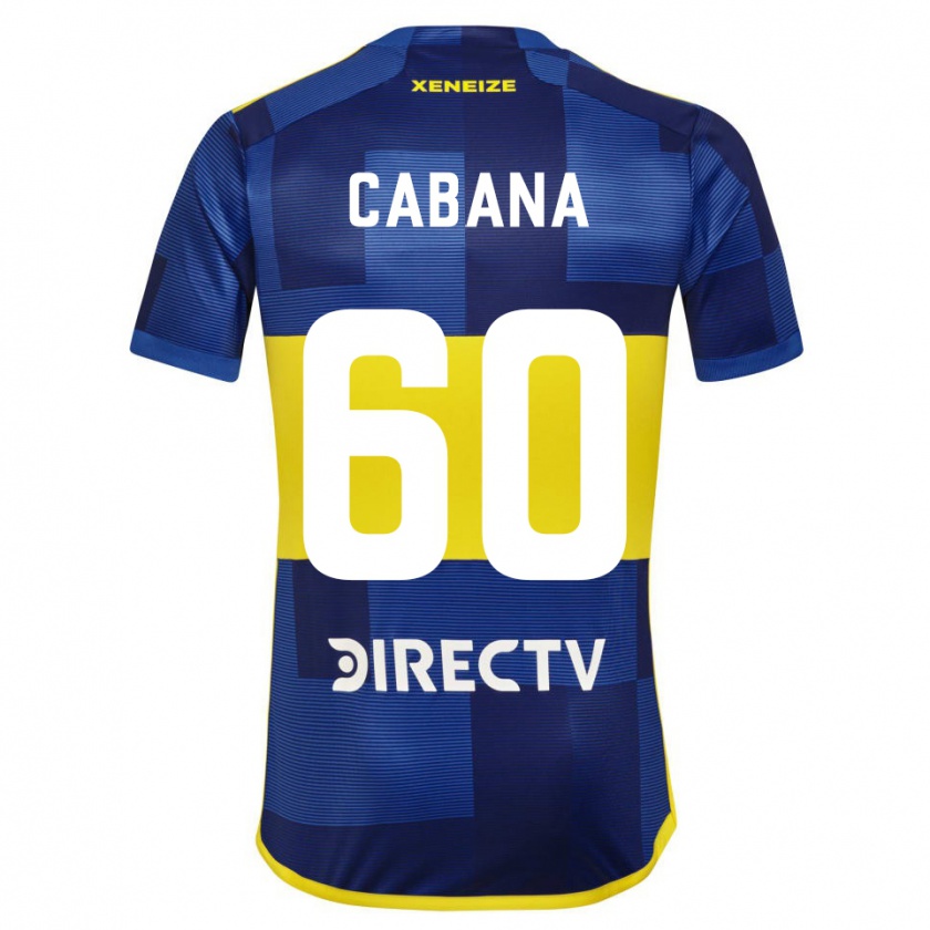 Kandiny Kinder Juan Pablo Cabaña #60 Blau Gelb Heimtrikot Trikot 2024/25 T-Shirt