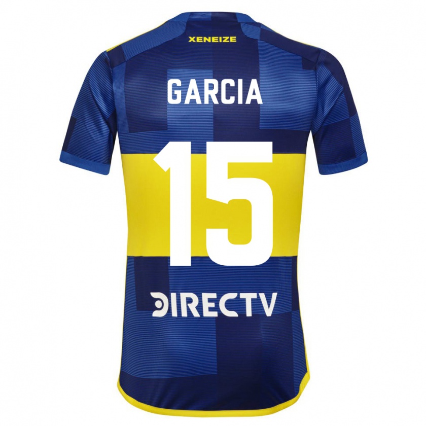 Kandiny Kinder Ramiro Garcia #15 Blau Gelb Heimtrikot Trikot 2024/25 T-Shirt