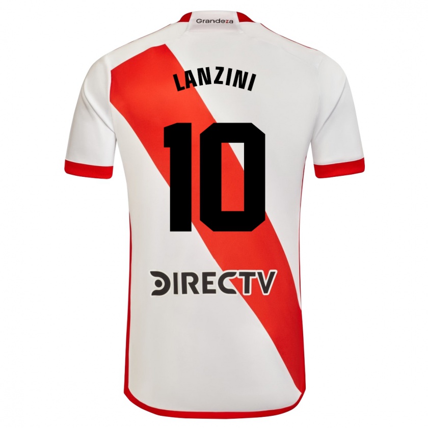 Kandiny Kinder Manuel Lanzini #10 Weiß Rot Heimtrikot Trikot 2024/25 T-Shirt