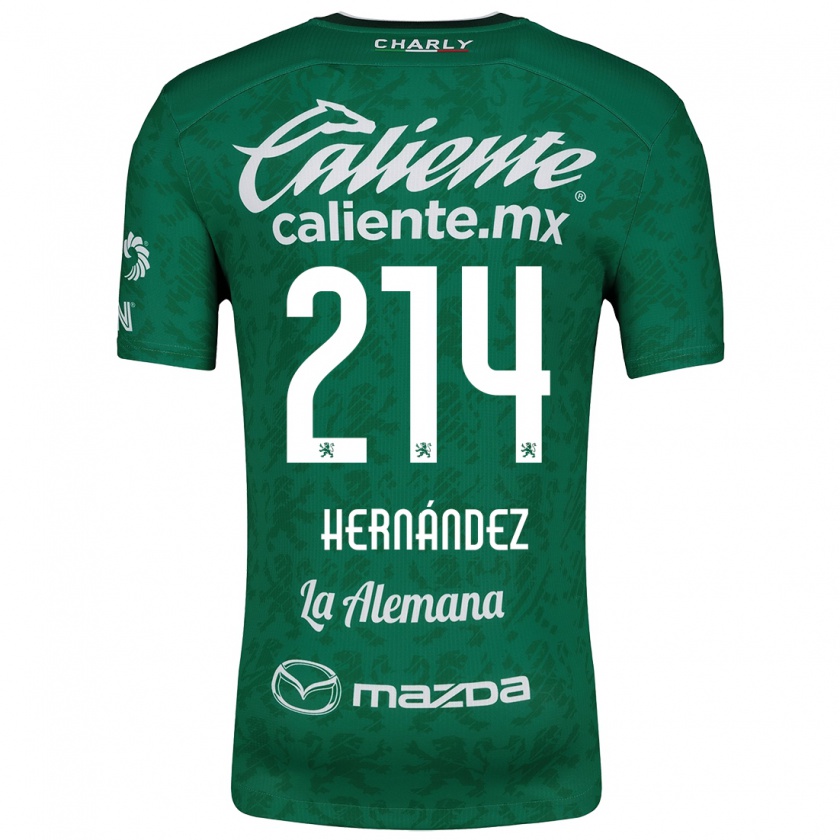 Kandiny Kinder Iván Hernández #214 Grün Weiß Heimtrikot Trikot 2024/25 T-Shirt