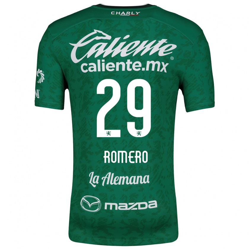 Kandiny Kinder Lucas Romero #29 Grün Weiß Heimtrikot Trikot 2024/25 T-Shirt