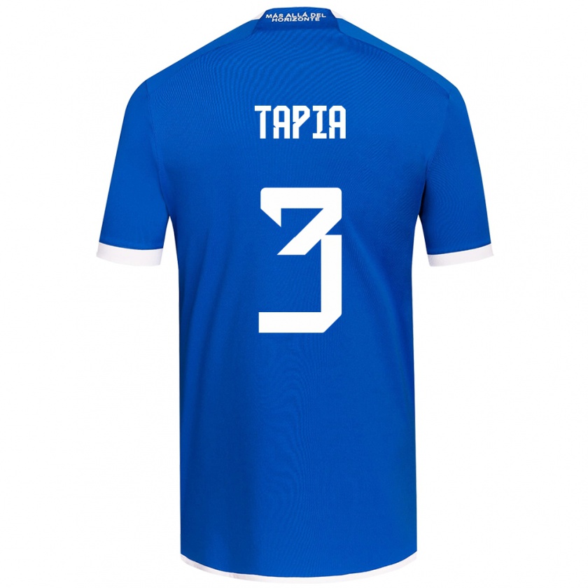 Kandiny Kinder Ignacio Tapia #3 Blau Weiss Heimtrikot Trikot 2024/25 T-Shirt