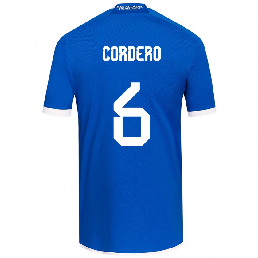 Kandiny Kinder Renato Cordero #6 Blau Weiss Heimtrikot Trikot 2024/25 T-Shirt