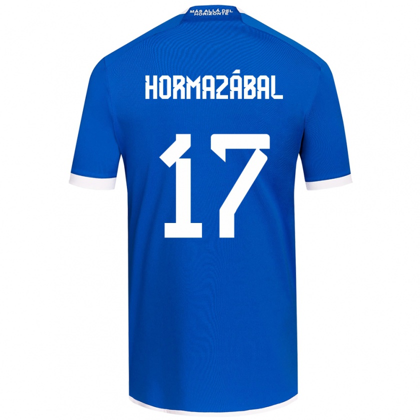 Kandiny Kinder Fabián Hormazábal #17 Blau Weiss Heimtrikot Trikot 2024/25 T-Shirt