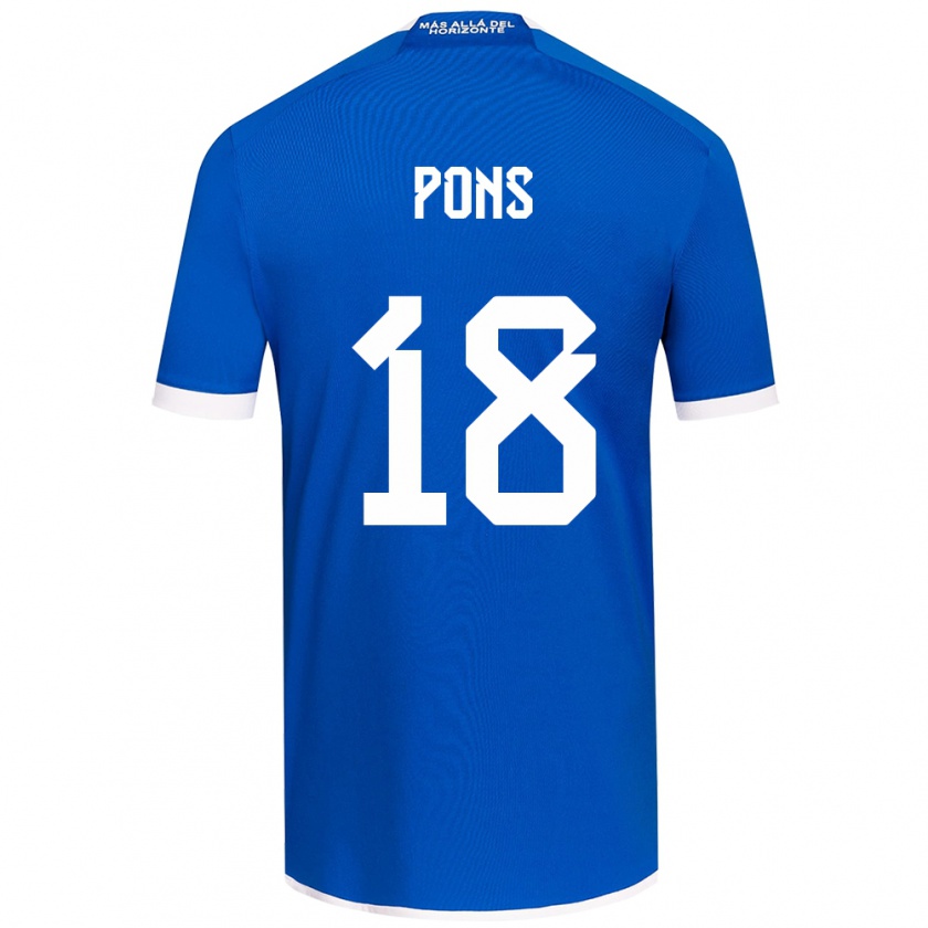 Kandiny Kinder Luciano Pons #18 Blau Weiss Heimtrikot Trikot 2024/25 T-Shirt