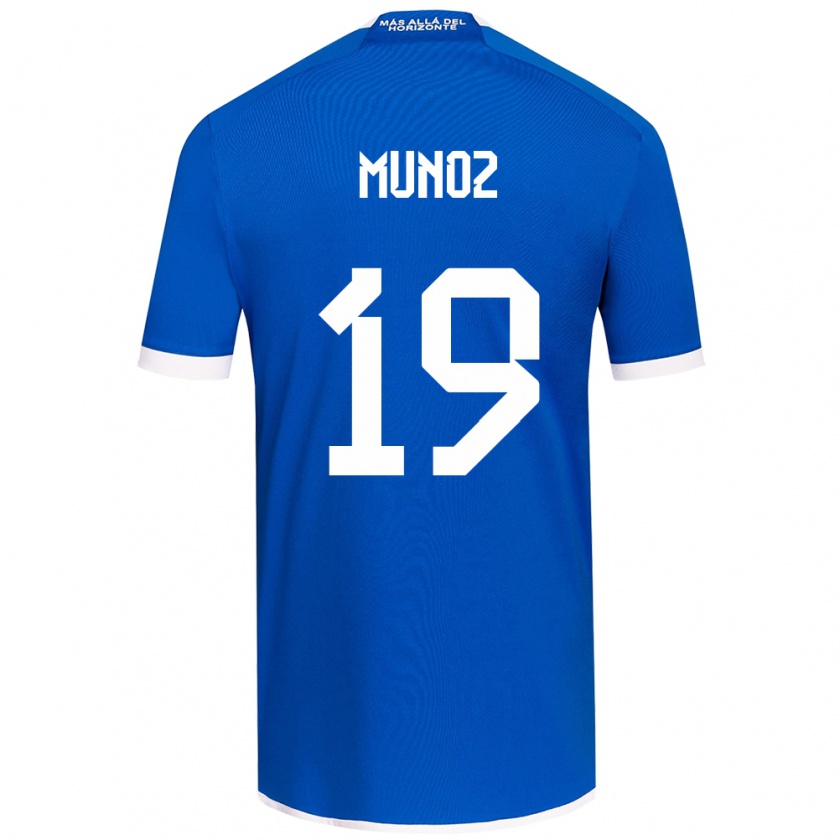 Kandiny Kinder Cristóbal Muñoz #19 Blau Weiss Heimtrikot Trikot 2024/25 T-Shirt