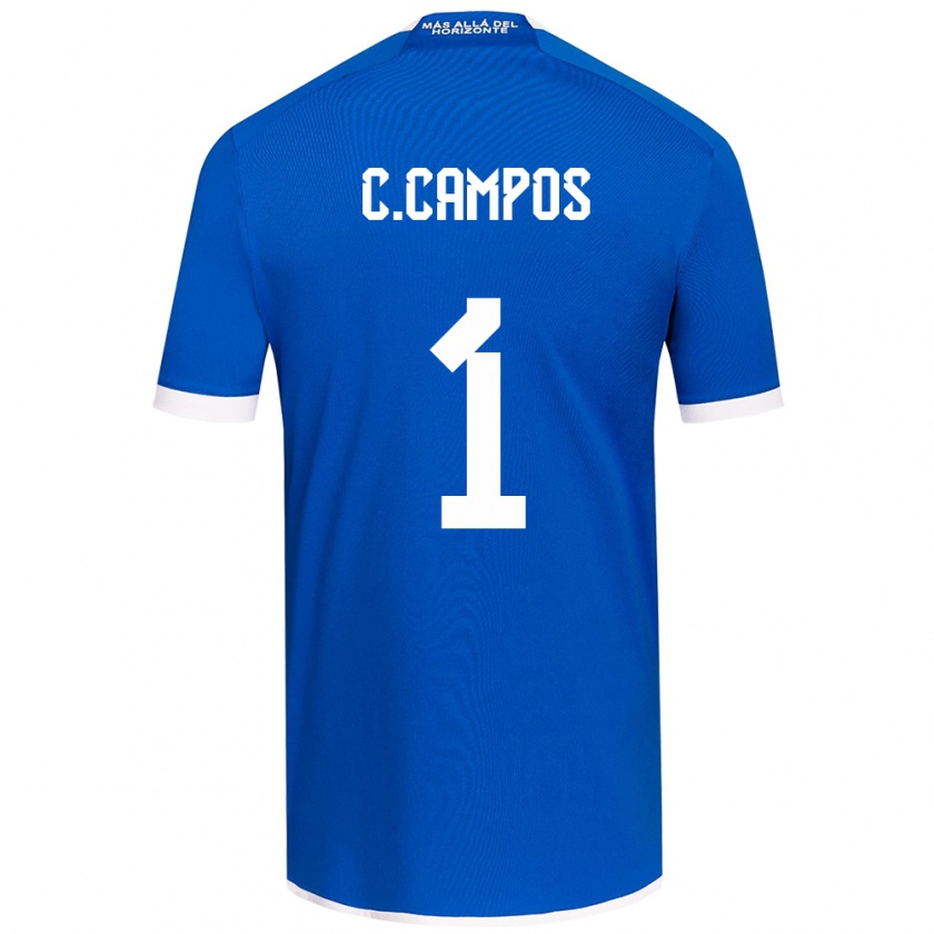 Kandiny Kinder Cristóbal Campos #1 Blau Weiss Heimtrikot Trikot 2024/25 T-Shirt