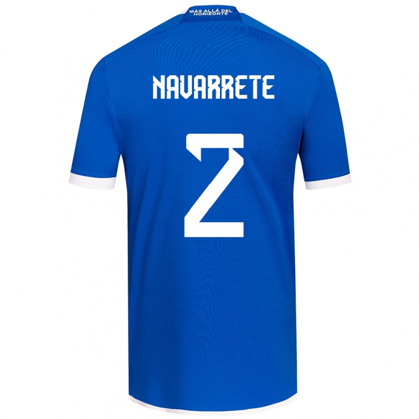 Kandiny Kinder Daniel Navarrete #2 Blau Weiss Heimtrikot Trikot 2024/25 T-Shirt